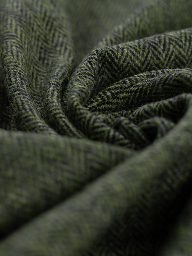 Yorkshire Tweed, British design, high-end natural fibre 100% lambswool wool fabric, woven in Huddersfield, Yorkshire, UK. Limited stock deadstock sustainably sourced textiles. spun from the finest long-staple lambswool, sustainably sourced from deadstock yarns. Luxury Tweed herringbone weaves, rich bright colours, extra soft and malleable. Perfect for dressmaking & home furnishings. 