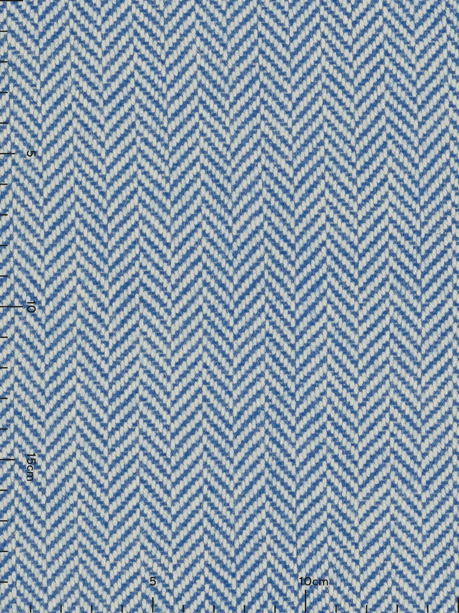 Luxury Yorkshire Herringbone Tweed - Wild Cornflower (Perfectly