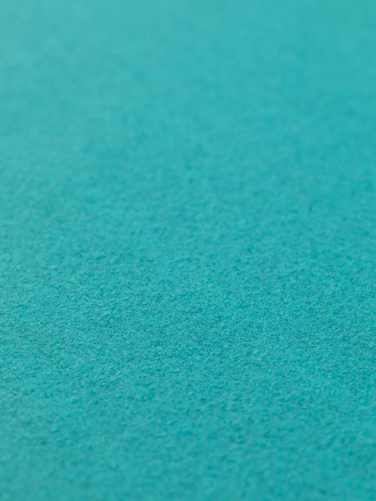 Twist of Teal Twist Sweet Treats Melton fabric, showing vibrant teal tone, cosy lambswool softness, and stable medium-heavy handle