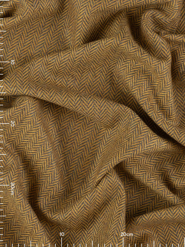 Yorkshire Tweed, British design, high-end natural fibre 100% lambswool wool fabric, woven in Huddersfield, Yorkshire, UK. Limited stock deadstock sustainably sourced textiles. spun from the finest long-staple lambswool, sustainably sourced from deadstock yarns. Luxury Tweed herringbone weaves, rich bright colours, extra soft and malleable. Perfect for dressmaking & home furnishings. 