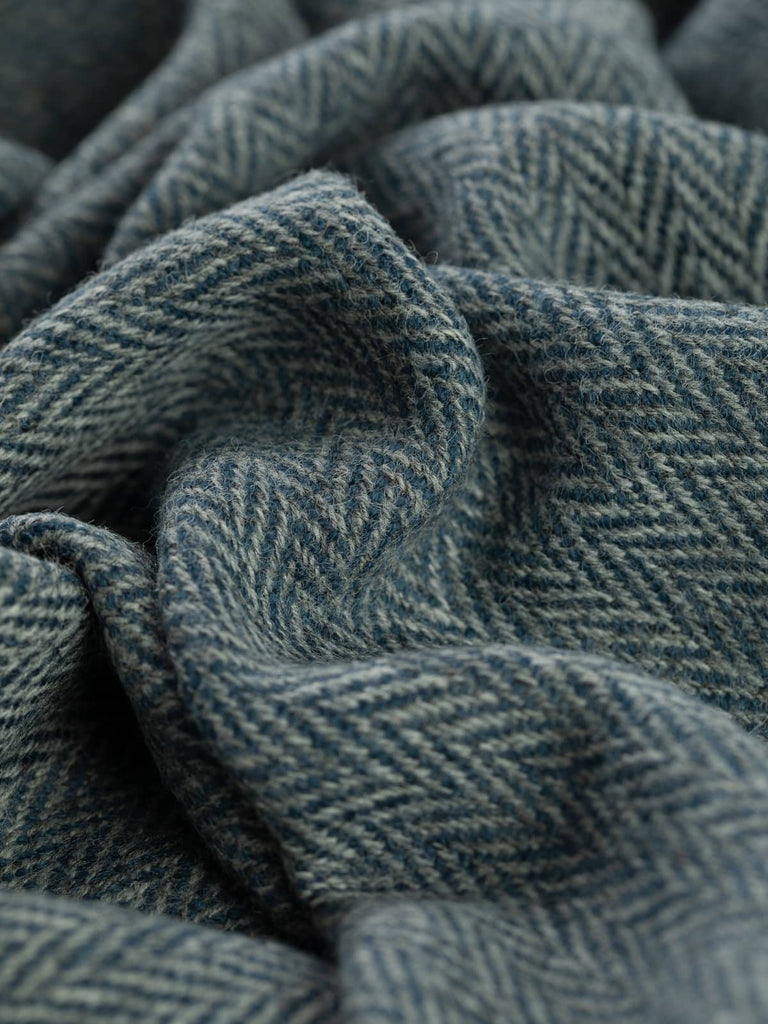 Yorkshire Herringbone Tweed - Twilight Quarry - Fabworks Online