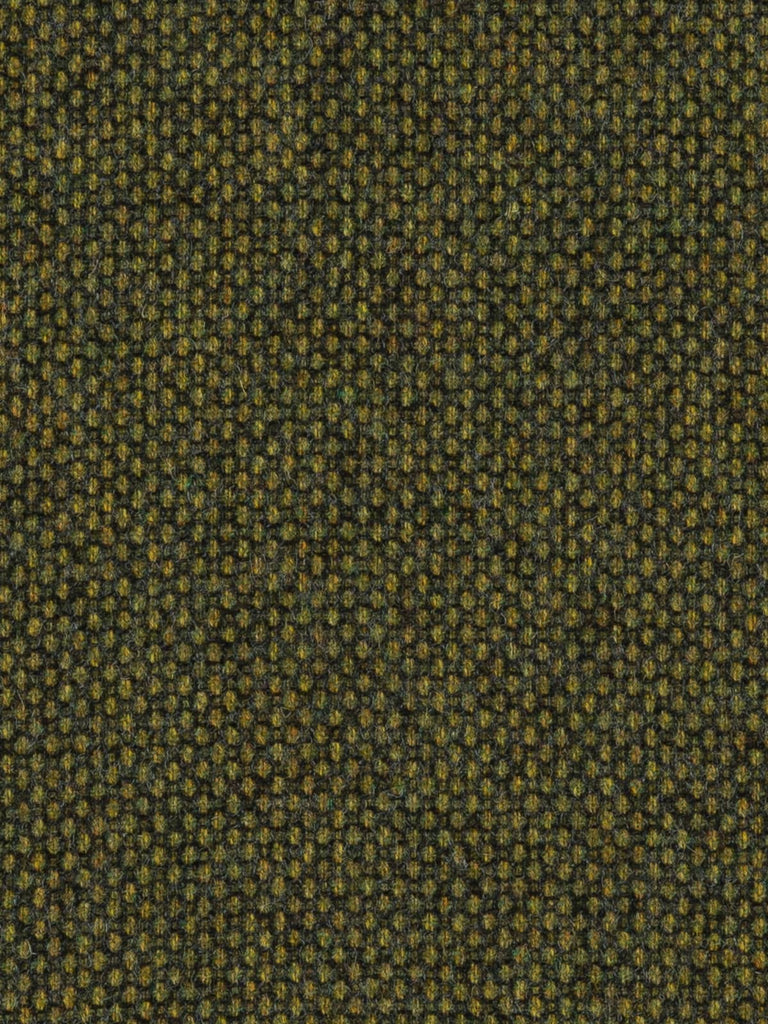Angled flat view of Greenewt Birdseye Tweed, 150cm wide, revealing the detailed birdseye weave with multi-tonal greens and natural depth reminiscent of woodland ponds and shaded moss.
