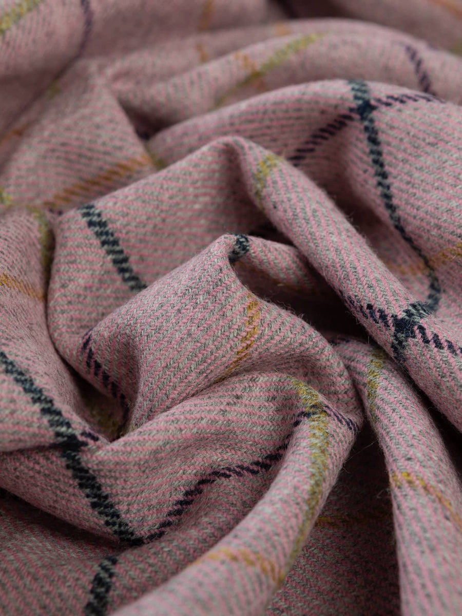 Yorkshire Windowpane Wool Check - Dusk Bloom – Fabworks Online