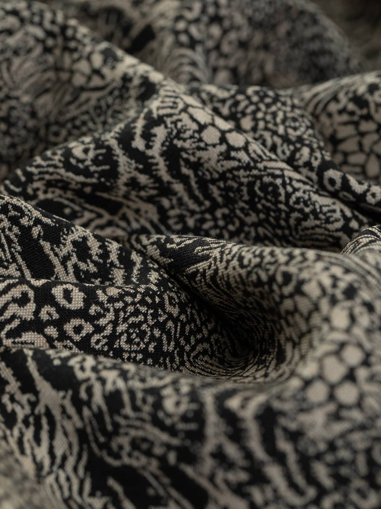 Buy 100% Wool jacquard fabric animal print