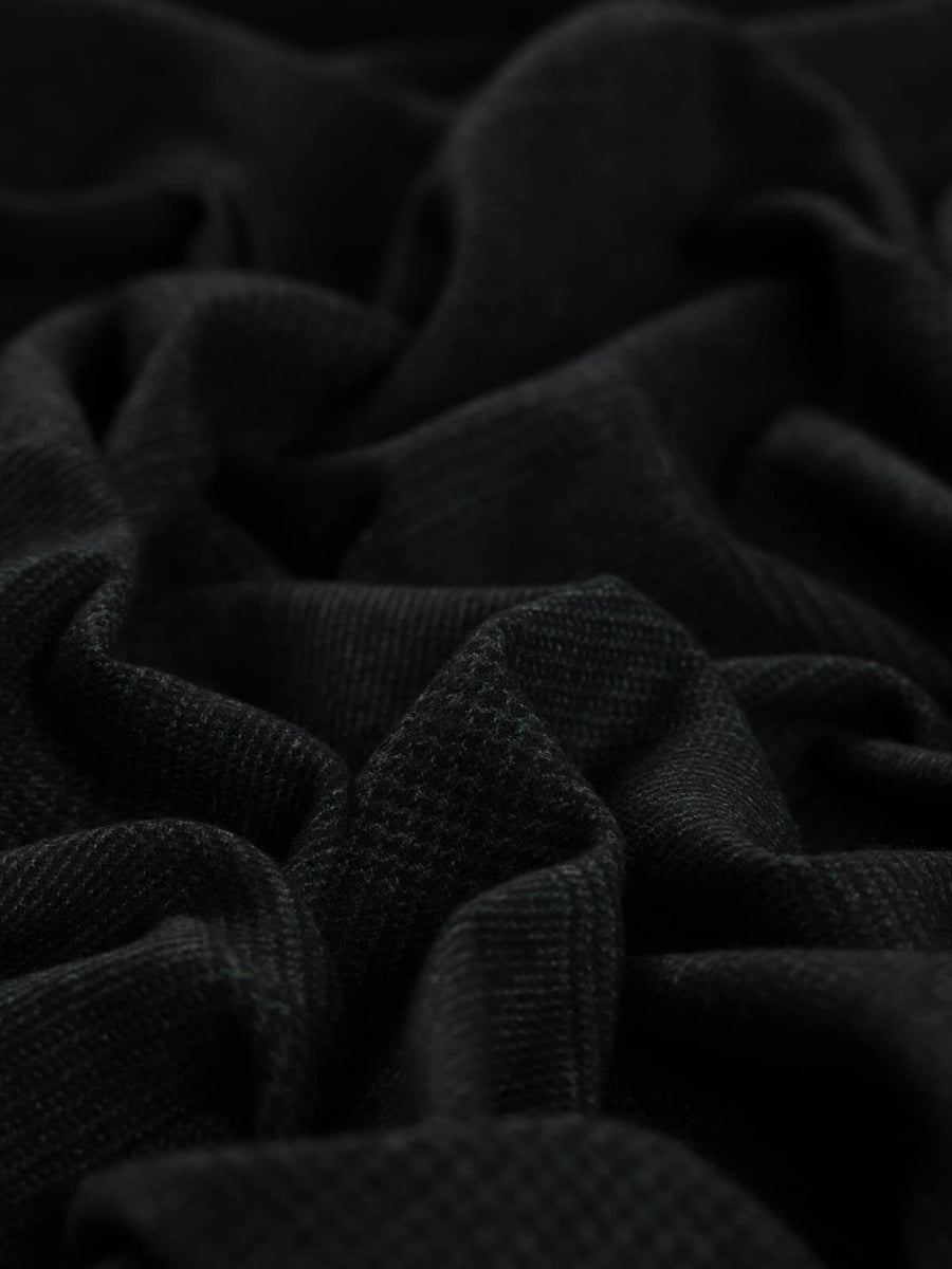 Mediumweight Wool Flannel - Forest Shadows District Check – Fabworks Online