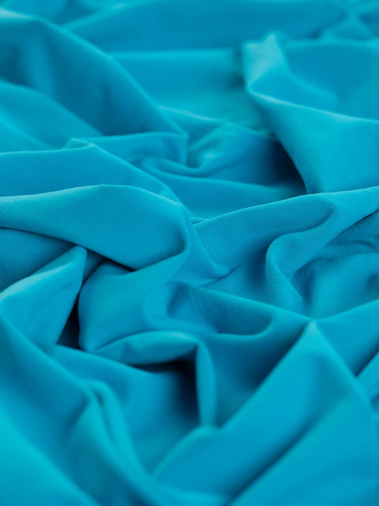 Blue high quality stretch lycra dancewear activewear fabric for home sewing clothing 