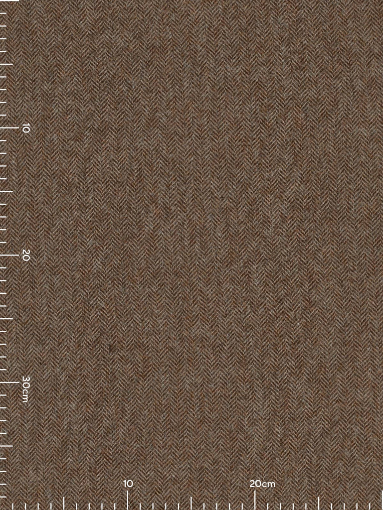 100% Wool Tweed - Autumn Pines Herringbone - Fabworks Online