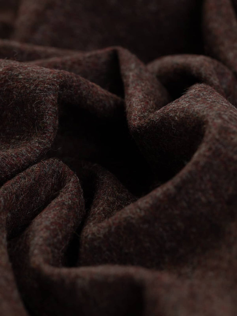 100% Wool Tweed- Black Forest Cherry - Fabworks Online