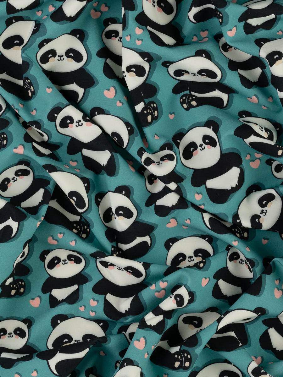 Stretch Bengaline - Panda-Monium – Fabworks Online
