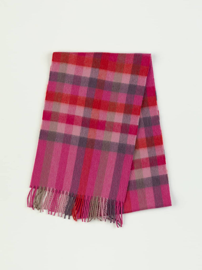 Pure Cashmere Scarf - Pink & Purple Passion - Fabworks Online