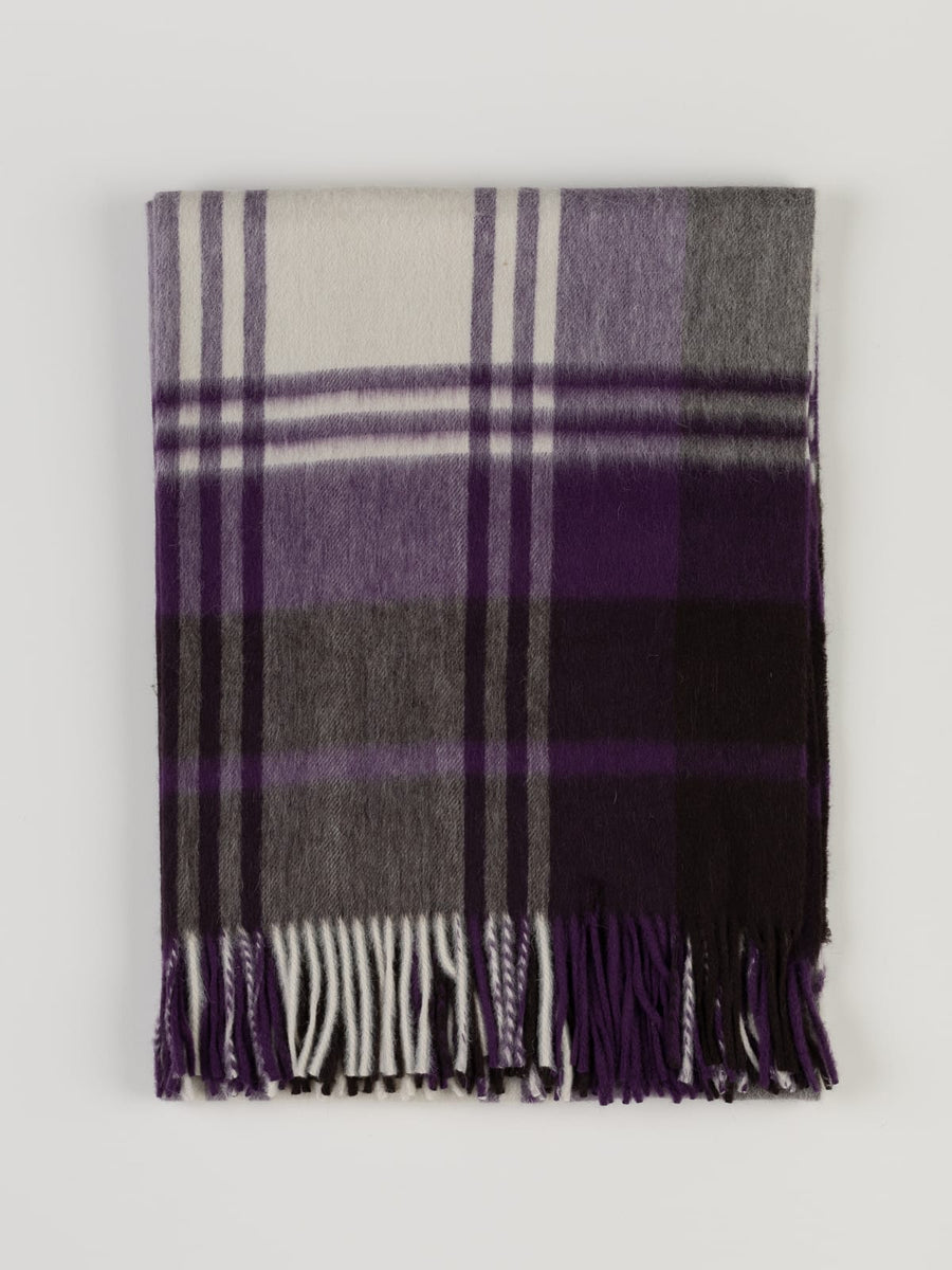 Blackberry Stroll Plaid - Medium Cashmere Shawl (Perfectly Imperfect ...