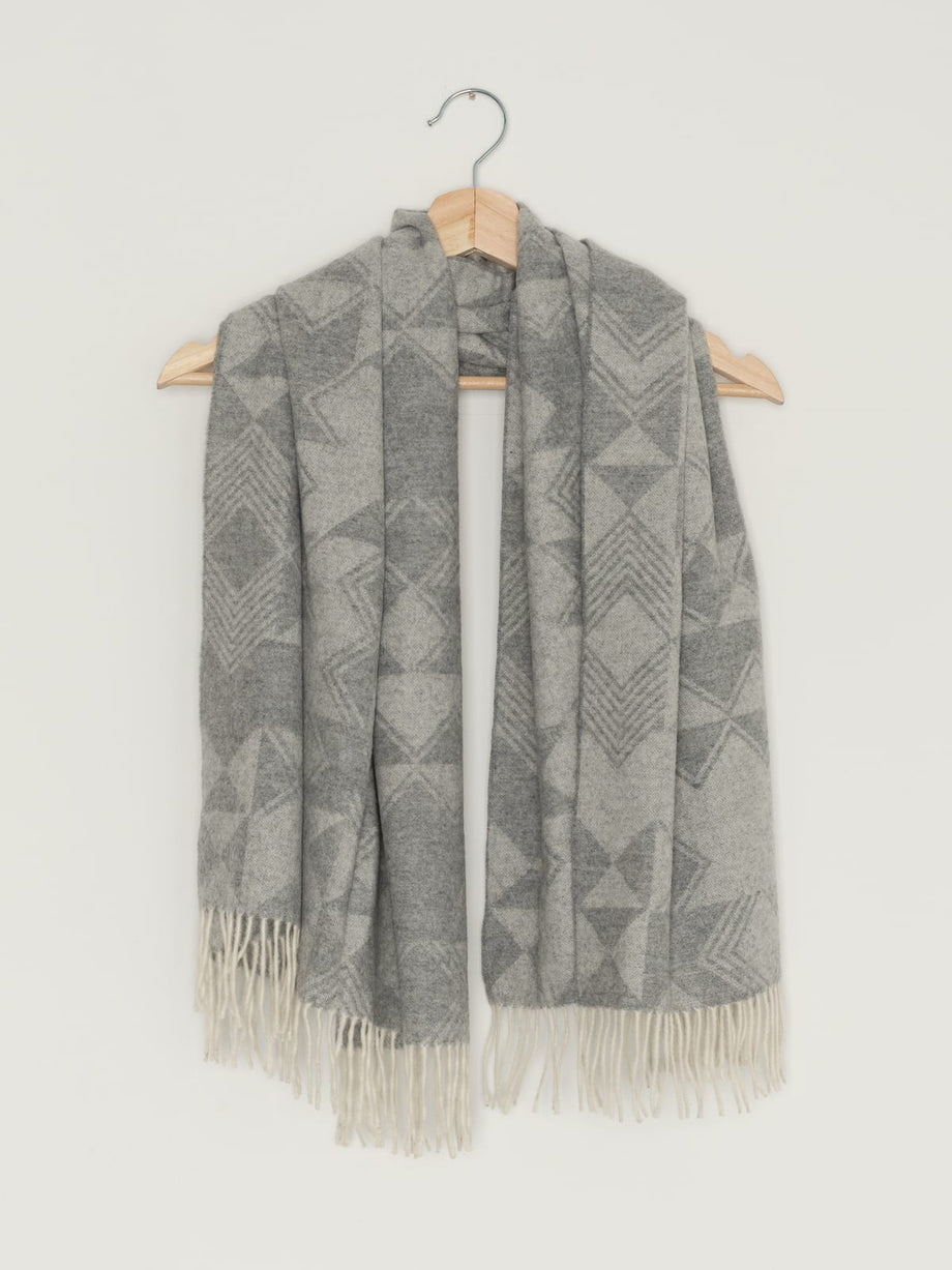 Mist Aztec - Medium Cashmere Scarf – Fabworks Online