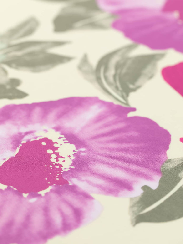 Buy pink floral cotton poplin fabric