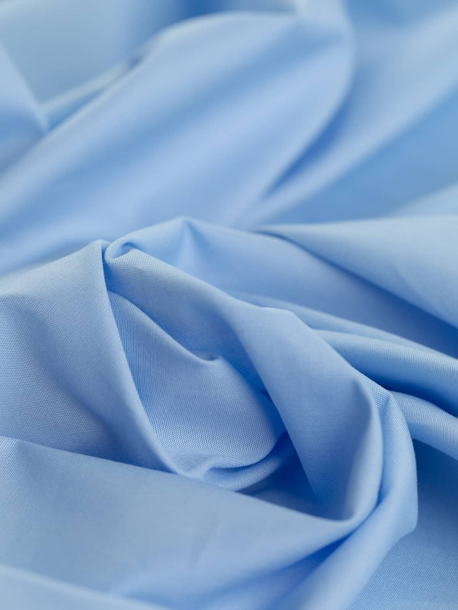 Stretch Cotton Poplin - Baby Blue Eyes – Fabworks Online