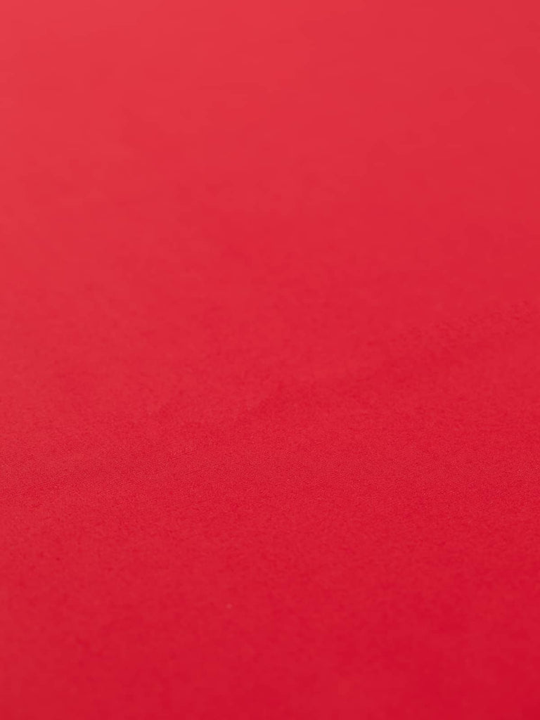 Bright red cotton poplin for shirts and clothing sewing