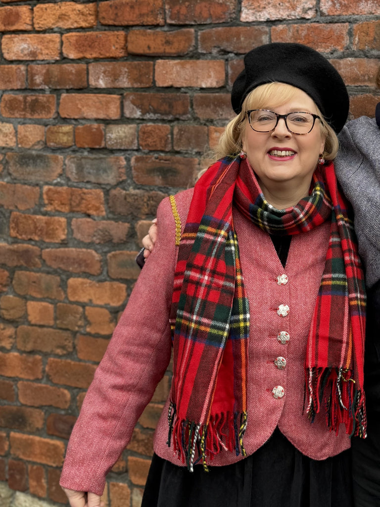 Large 100% Merino Wool Scarf - Royal Stewart Tartan - Fabworks Online