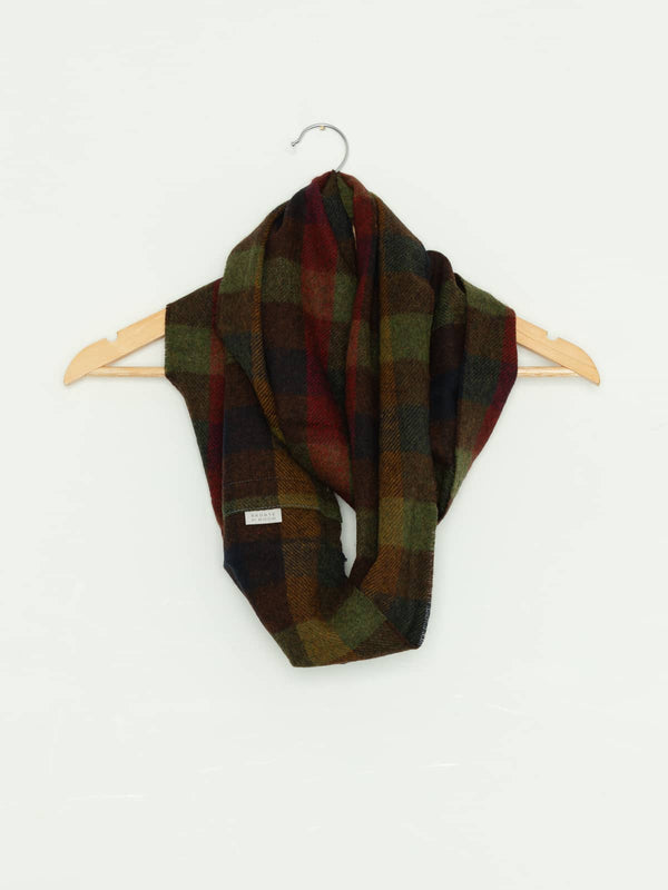 100% Merino Wool Infinity Scarf - Woodland Paintbox