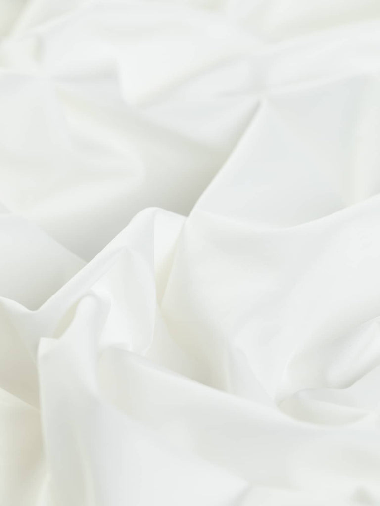 Plain white 100% cotton poplin for shirting, dresses, skirts sewing projects