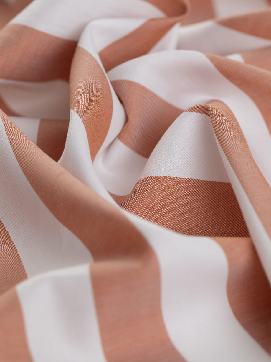 Star Anise Stripe - Cotton Modal Designer Shirting – Fabworks Online