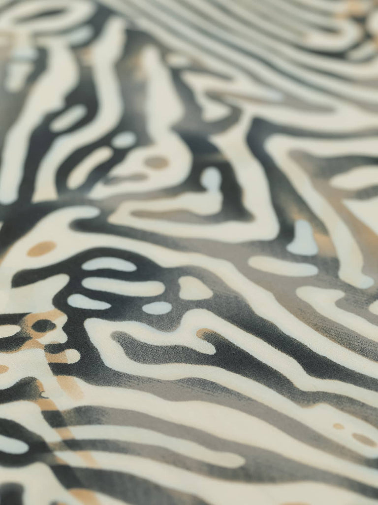 Zebra print on cotton poplin