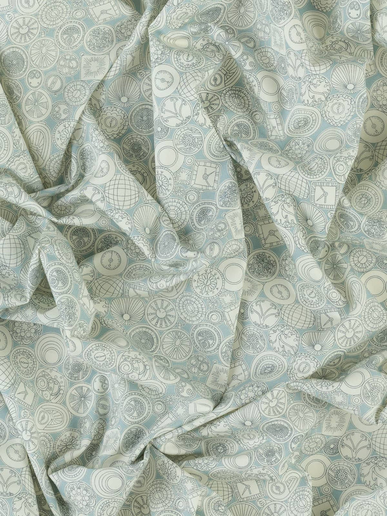Buy liberty print timepieces cotton fabric for sewing shirts and dresses