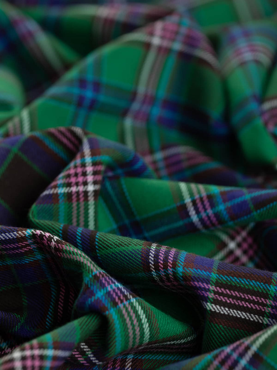 Brushed 100% Cotton Check Flannel - Emerald Isle – Fabworks Online