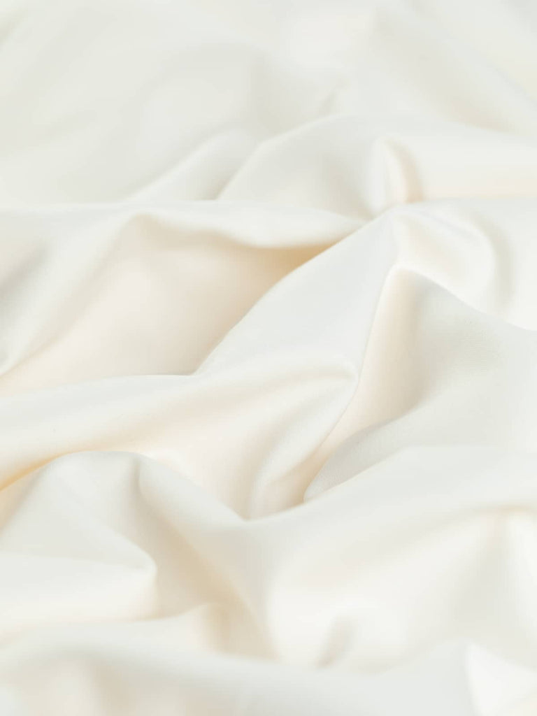 Cream medium weight cotton sateen natural fibres for home sewing crafting diy projects arts textiles