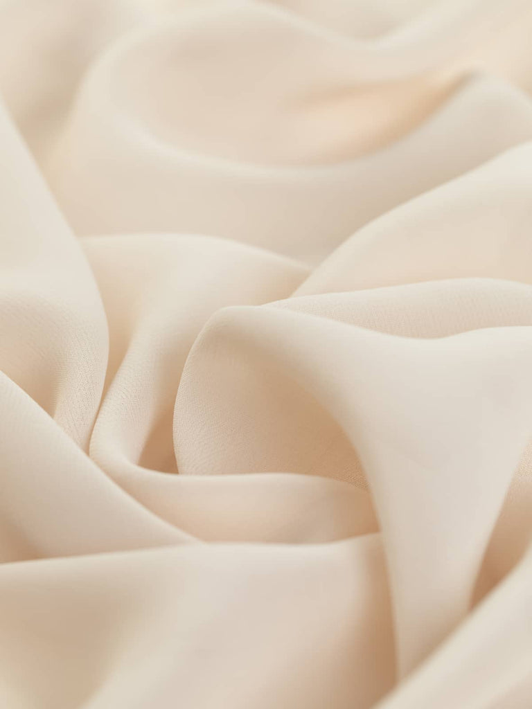 Cream beige viscose dress fabric for sewing summer garments home projects diy lightweight floaty fabric