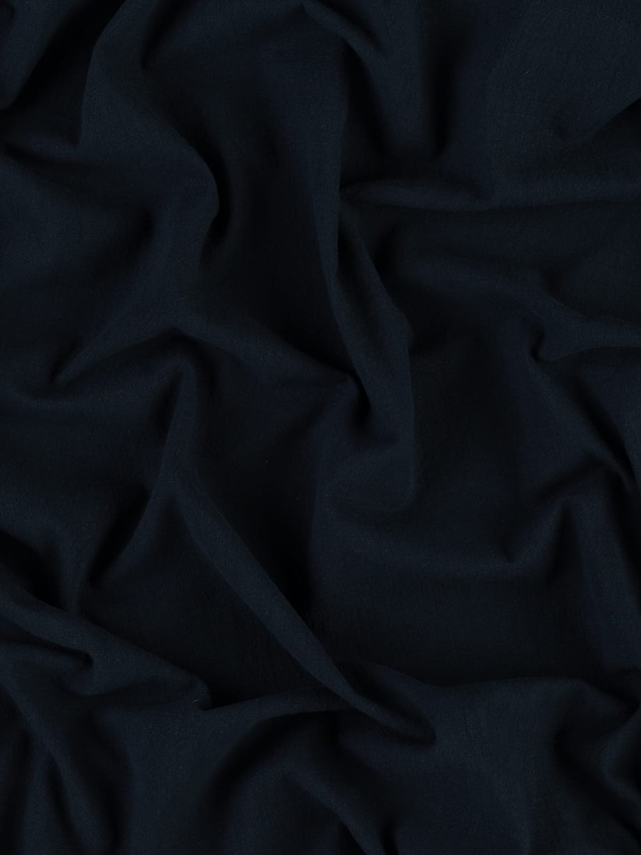 Italian Wool Camouflage Jacquard Suiting in Indigo