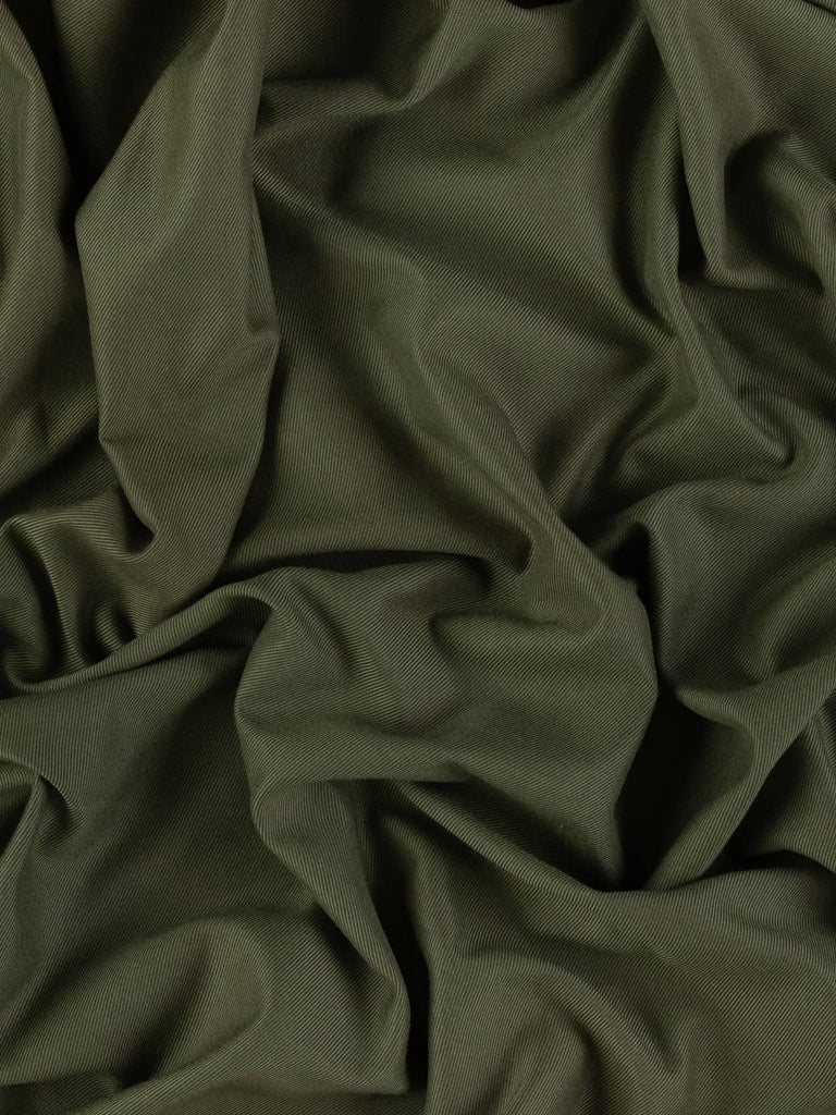 Buy green wool twill for crafting 