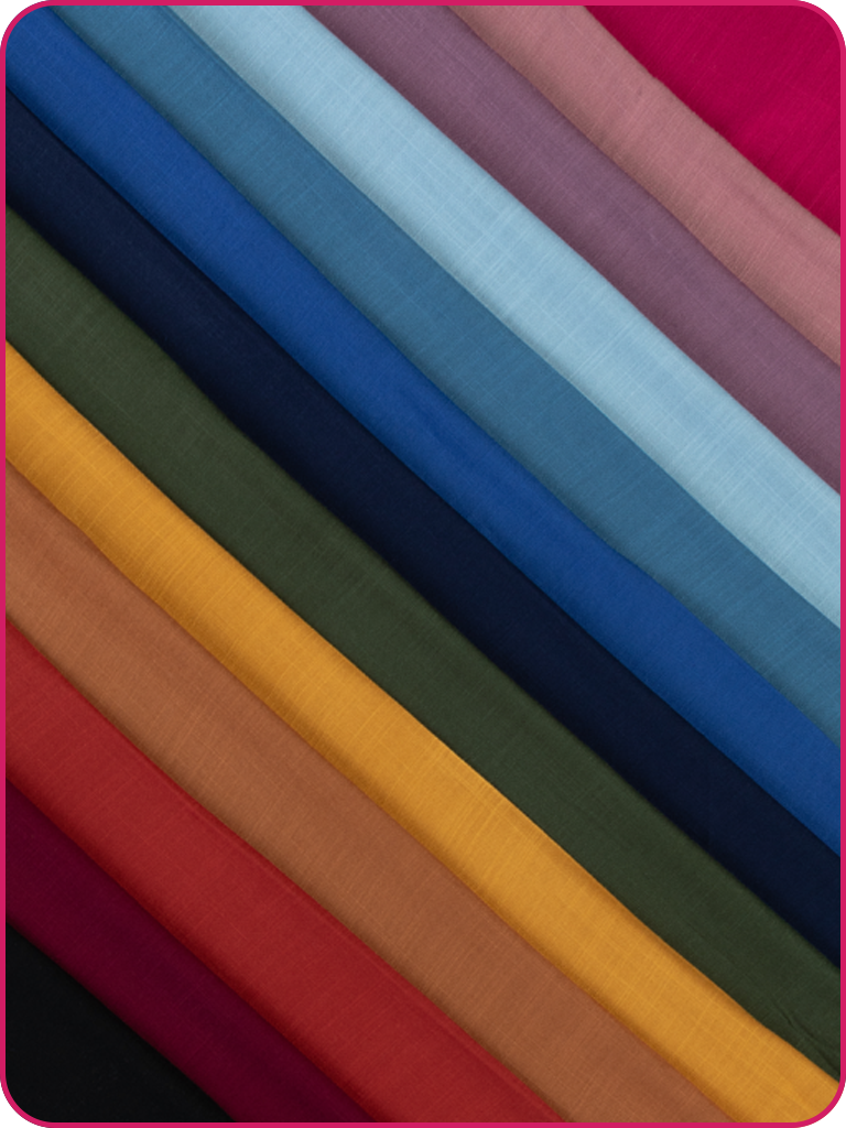 Linen-Look Stretch Viscose - Rich Black