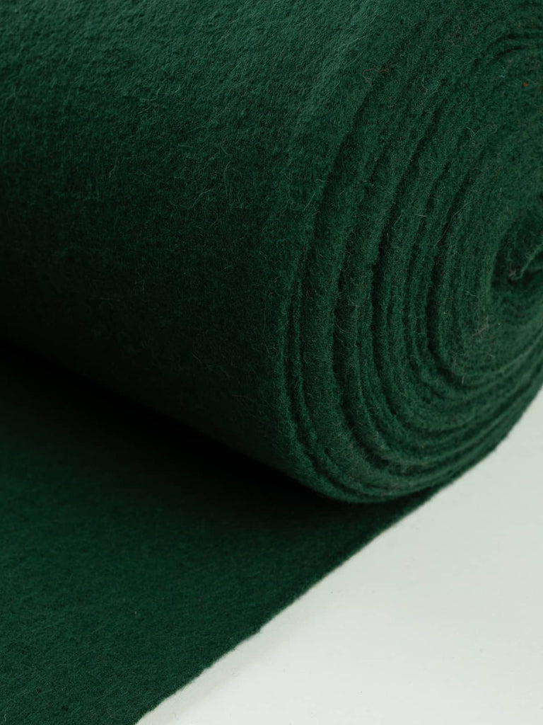 Woodland Green Wool Knit, highlighting the organic woodland-inspired green shade, even colour saturation, and tactile woolly surface with matte, cosy appeal.