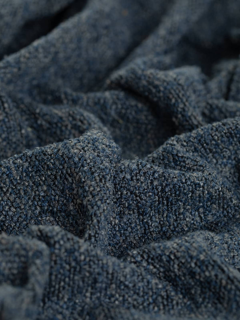 Repeatable & reorderable stock fabric from Fabworks, an on-trend soft blue tone durable fabric for interior design & home furnishing. Buy in half metre units.