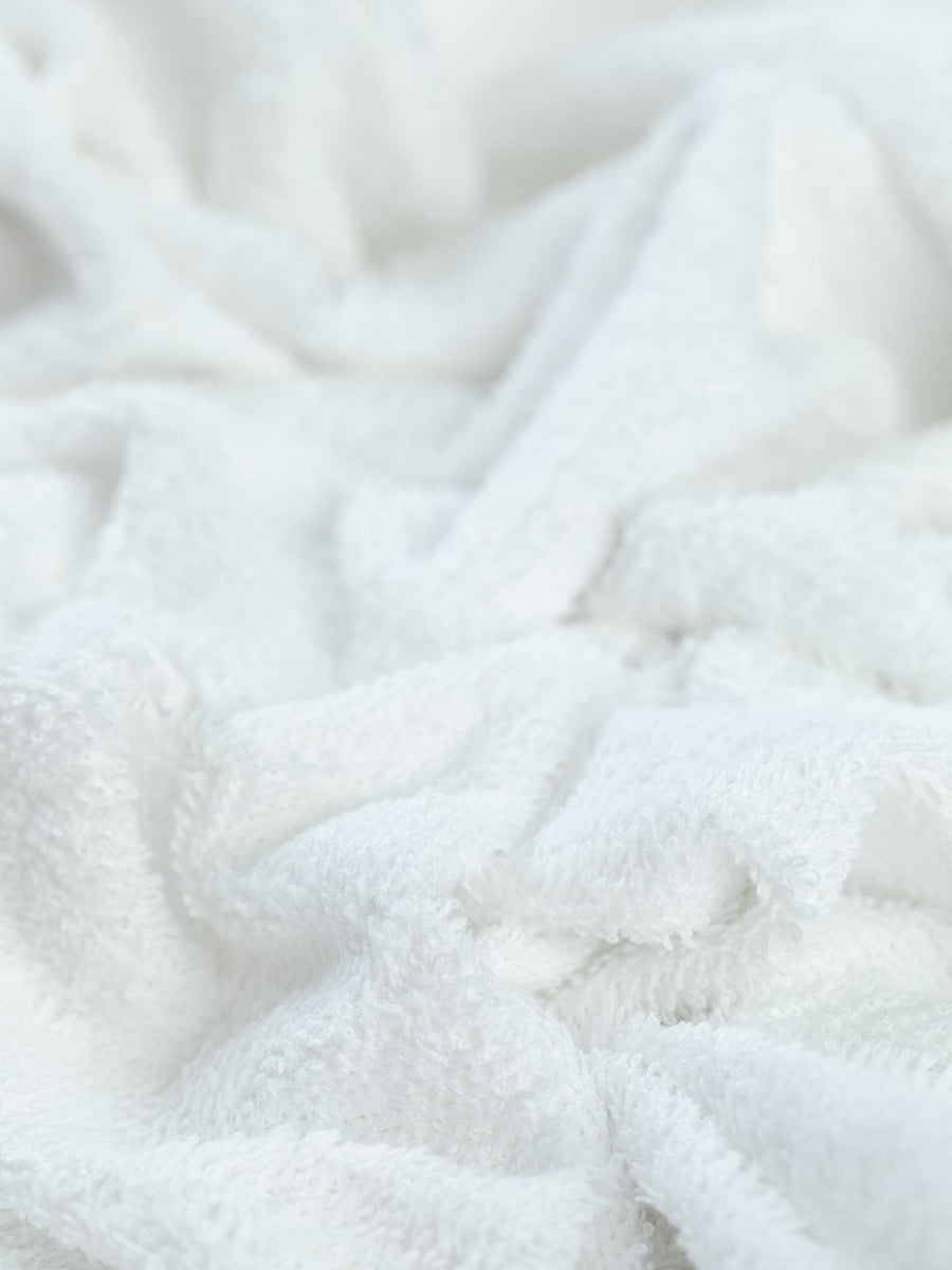 Reversible 100% Cotton Terry Cloth - White – Fabworks Online