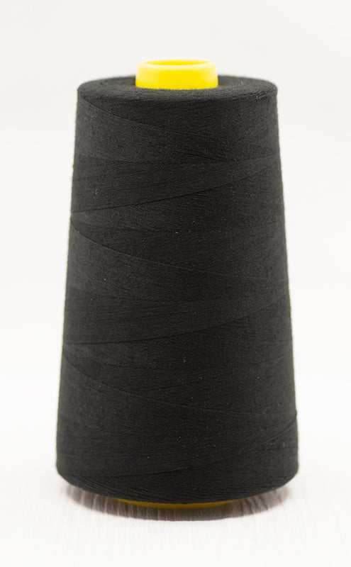 African Polyester Thread 5000 Yard Cone Polyester Thread - Black – Fabworks Online