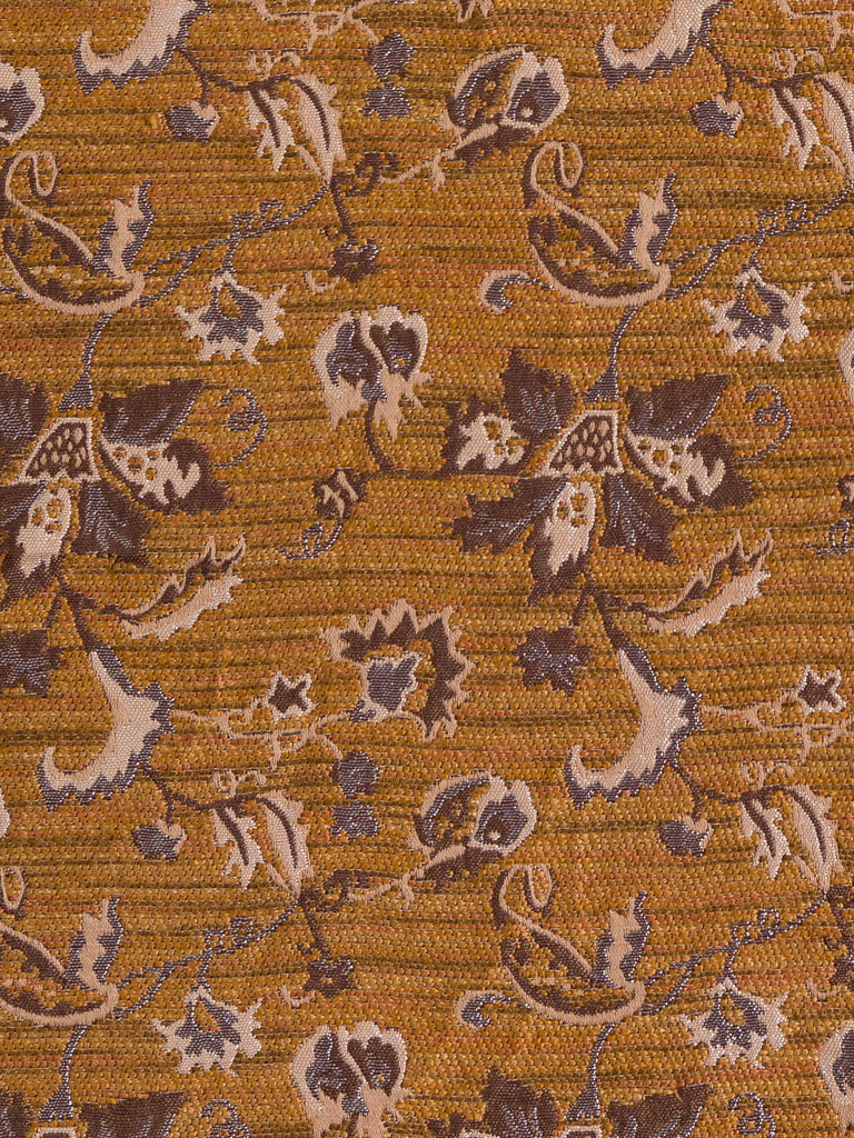 Autumn Sunshine Jacobean Floral Jaquard Weave - Fabworks Online