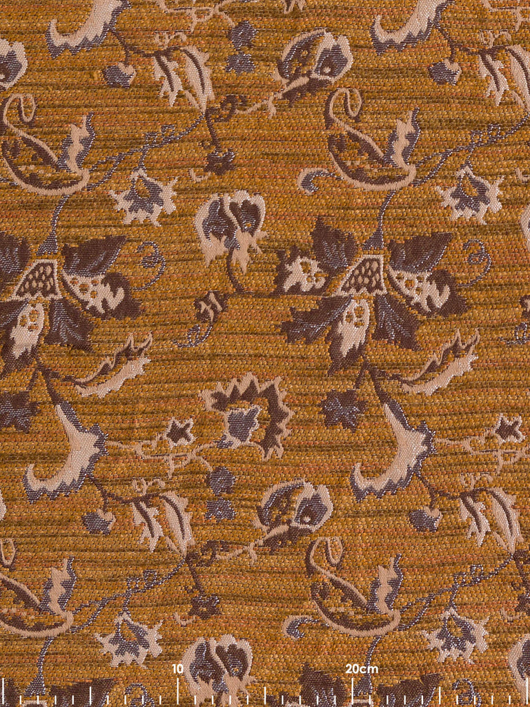 Autumn Sunshine Jacobean Floral Jaquard Weave - Fabworks Online