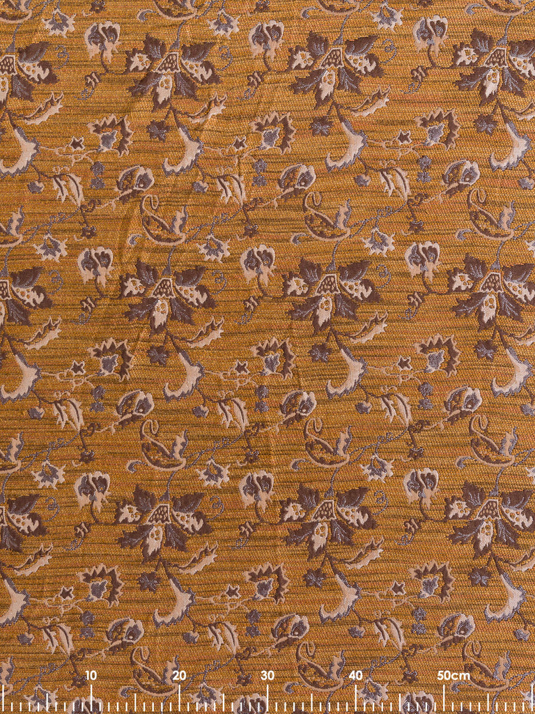 Autumn Sunshine Jacobean Floral Jaquard Weave - Fabworks Online