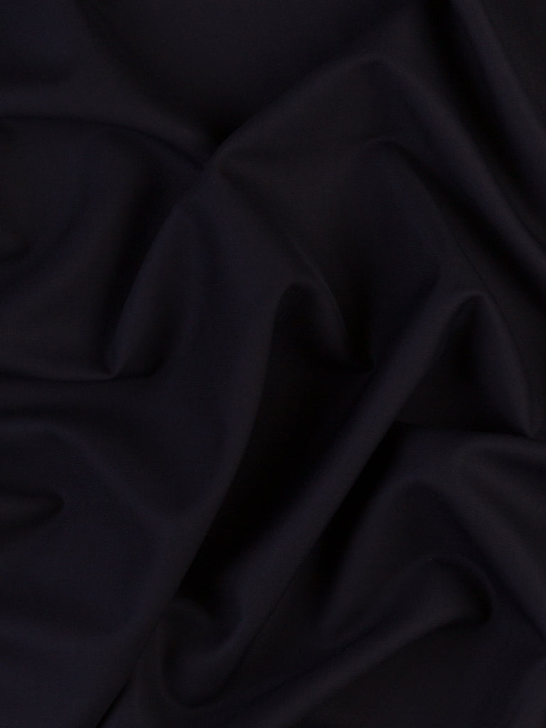 Dark blue tropical suiting fabric for sewing tailoring
