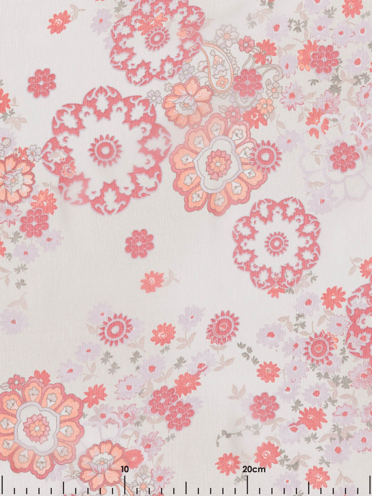 Paisley Floral Fantasy - Crinkle Silk Chiffon - Fabworks Online