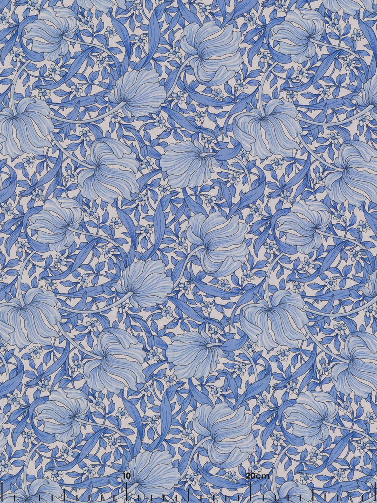 Liberty Lawn - Latvian Lattice - Blue - Fabworks Online