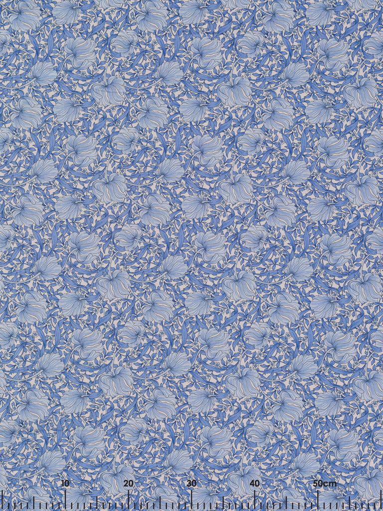 Liberty Lawn - Latvian Lattice - Blue - Fabworks Online
