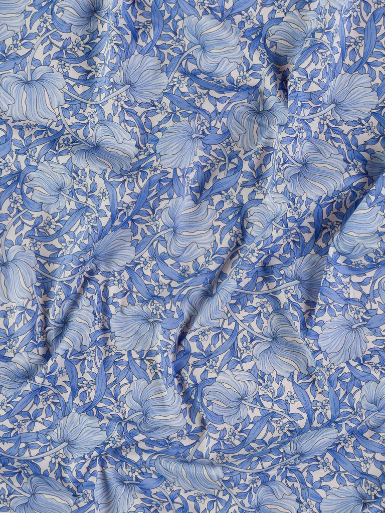 Liberty Lawn - Latvian Lattice - Blue - Fabworks Online