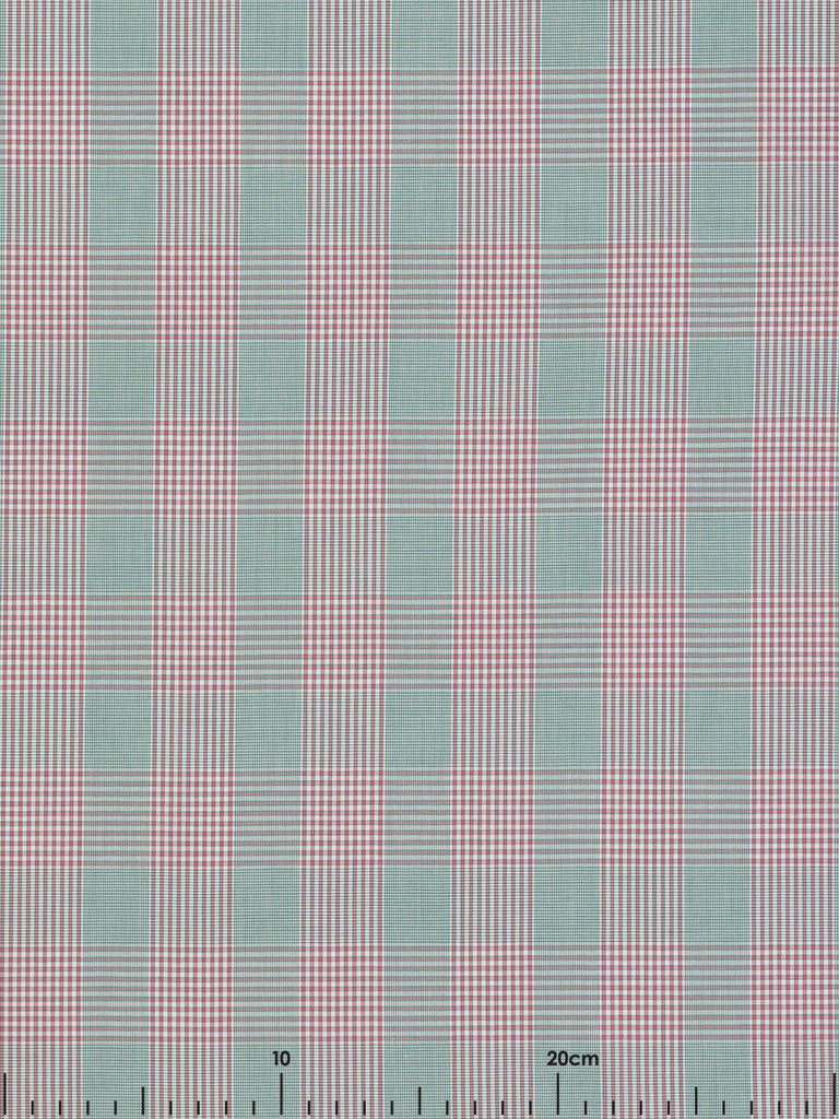 Micro Houndstooth Plaid - Pink/Green - Fabworks Online