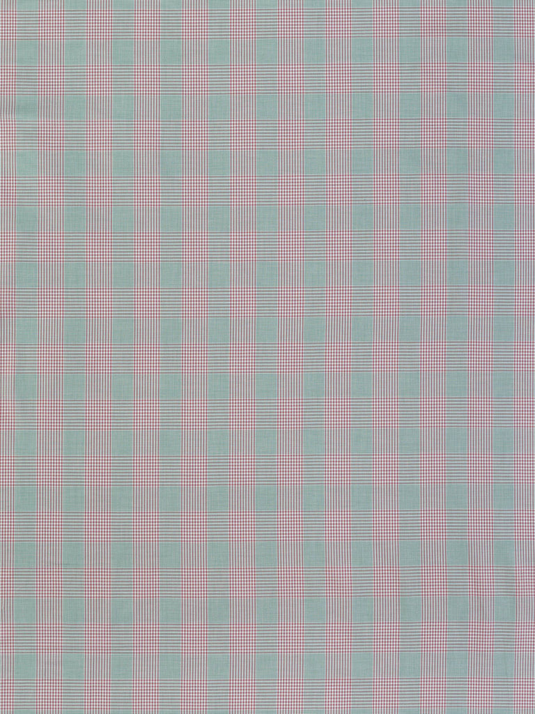 Micro Houndstooth Plaid - Pink/Green - Fabworks Online