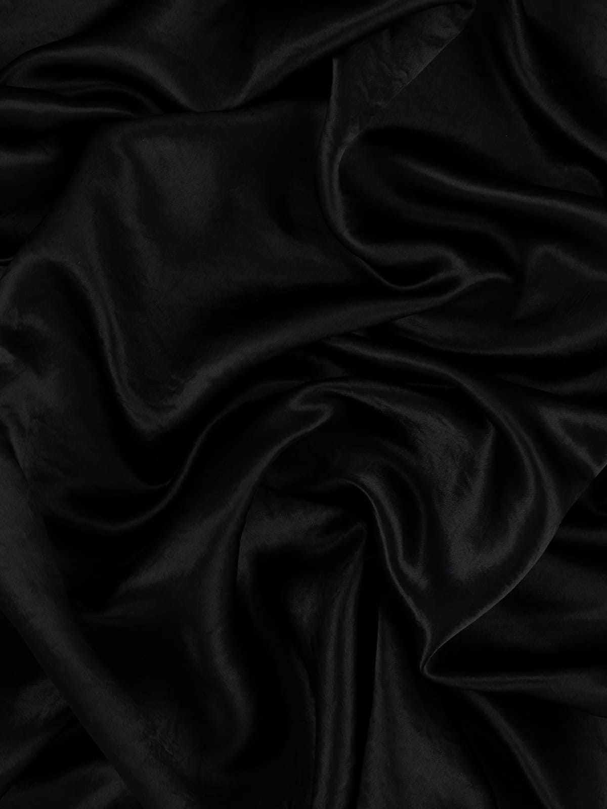 Black Phantom - Luxe Crinkle Satin – Fabworks Online