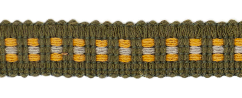 Mosaic Braid - Khaki & Mustard – Fabworks Online